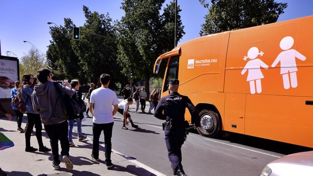 Imagen del autobús tomada este viernes en Valencia