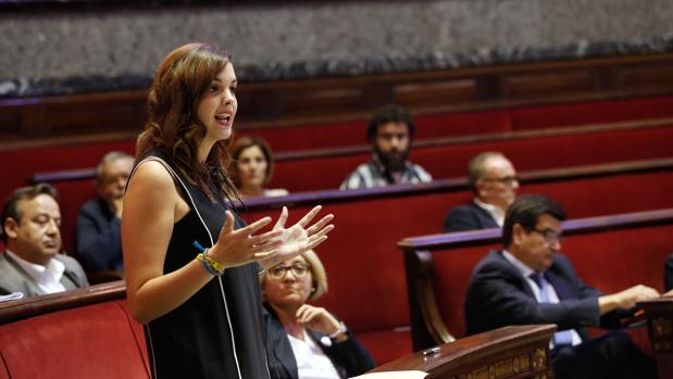 Sandra Gómez, en el Ayuntamiento de Valencia en una imagen de archivo