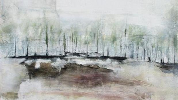 «Paisajes deshabitados», la delicadeza pictórica de Julia Gallego, en Ibercaja Actur