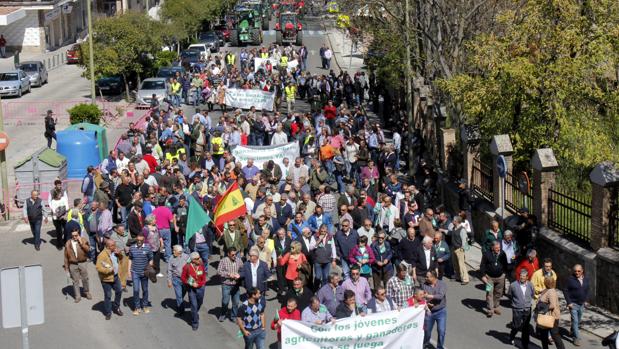 Manifestación por las calles de Toledo