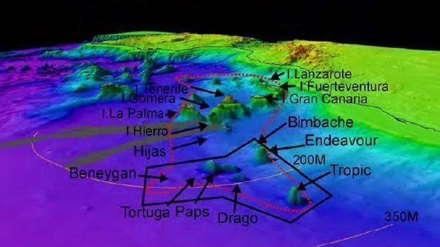 El mineral se ha encontrado en Tropic, ubicado en aguas territoriales de España