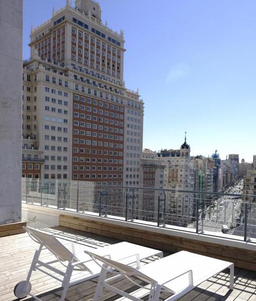 Solarium del hotel Barceló de Madrid