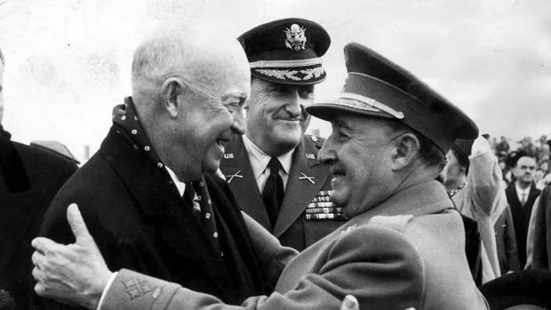 Franco recibe a Eisenhower en 1959