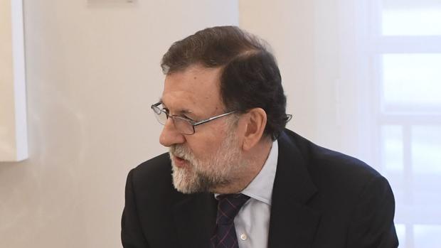 Mariano Rajoy, en el Palacio de la Moncloa