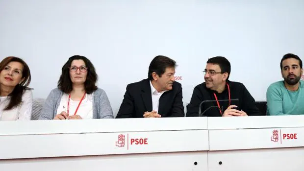 Imagen de la última reunión del Comité Federal del PSOE en la sede de Ferraz