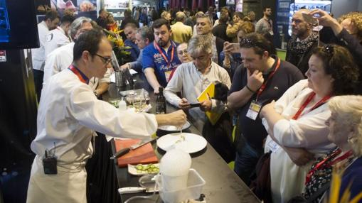 Demostraciones, ayer, en directo en el Salón de Gourmets 2017