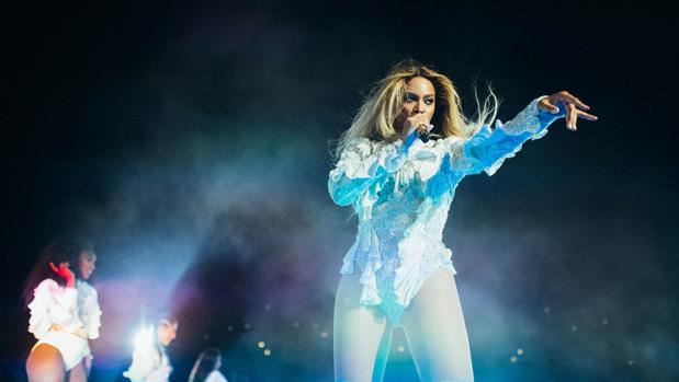 La cantante Beyoncé, durante uno de sus conciertos