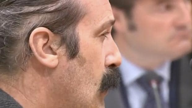 El acusado, durante el juicio celebrado en la Audiencia Provincial de Zaragoza