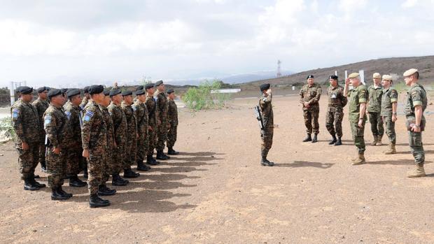 El Teniente General Jefe del Mando de Canarias realiza, en marzo, inspecciona al contingente Brilib