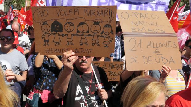 Imagen de la marcha de UGT en el Día del Trabajador en Alicante