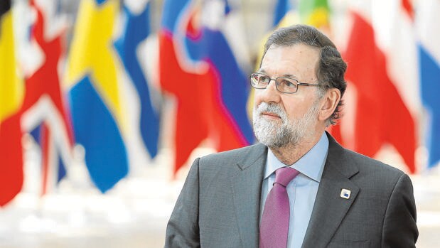 El presidente del Gobierno, Mariano Rajoy, el sábado pasado en el Edificio Europa, de Bruselas, al llegar al Consejo Europeo de los 27