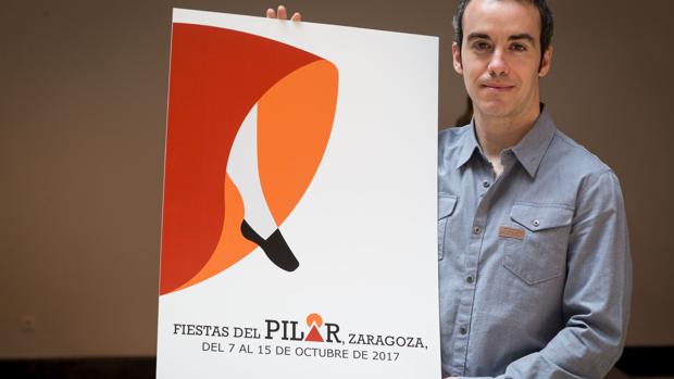 El cartel elegido para El Pilar 2017, junto a su autor