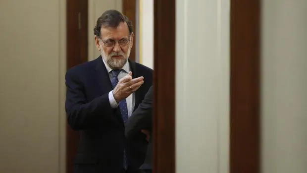 El presidente del Gobierno, Mariano Rajoy, en el Congreso de los Diputados