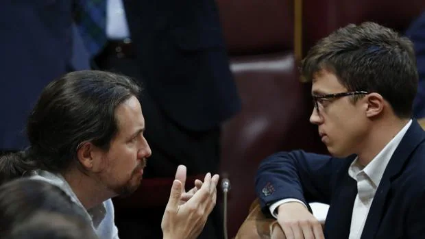 El líder de Podemos, Pablo Iglesias, y el diputado de su formación Íñigo Errejón