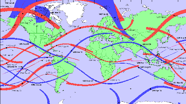 Eclipses entre 1481 y 1500