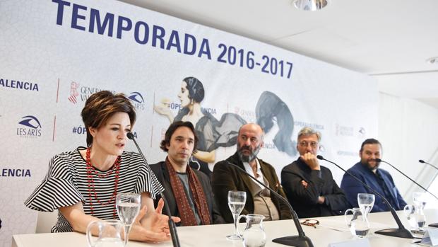 Imagen de la presentación de la ópera «Werther», de Jules Massenet, en el Palau de Les Arts