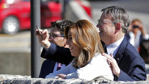 Puig y Díaz en una visita a Ontinyent hace un mes