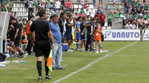 Onésimo Sánchez, durante la parte final del partido