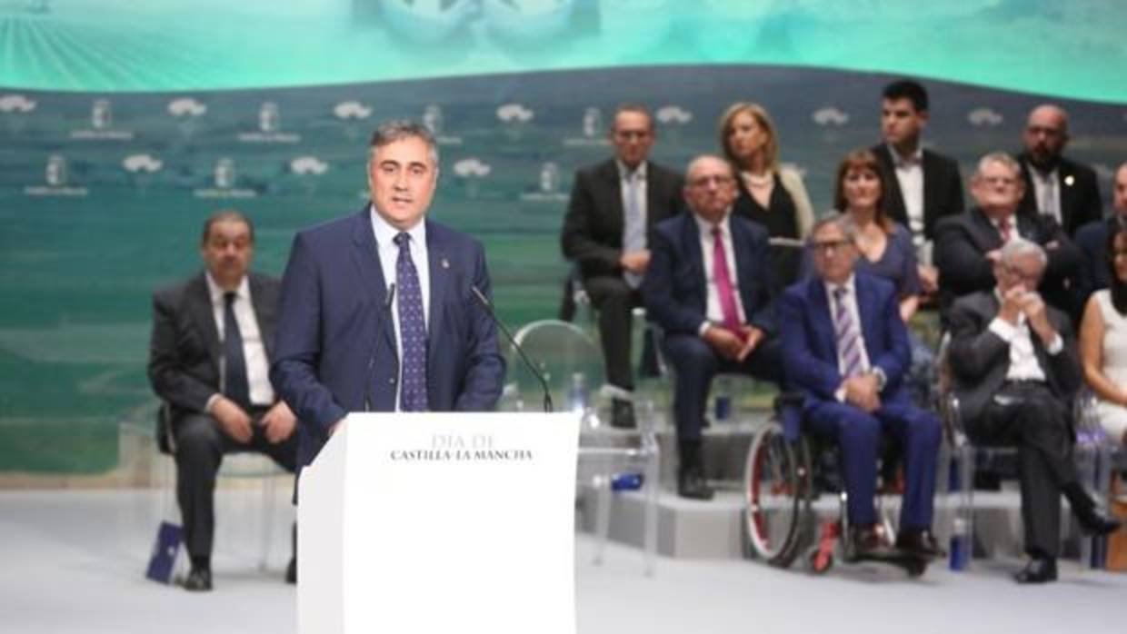 Ángel Mariscal durante su discurso en el acto institucional del Día de Castilla-La Mancha