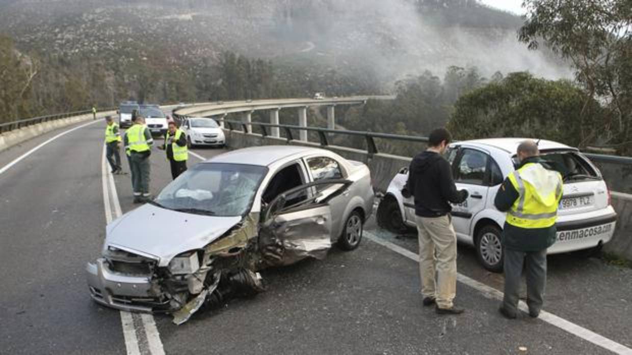 Accidente en el corredor do Morrazo