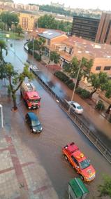 Una tromba de agua inunda calles y avenidas en Toledo