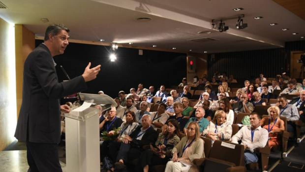 Albiol durante la celebración del XII Congreso de su partido en Lleida