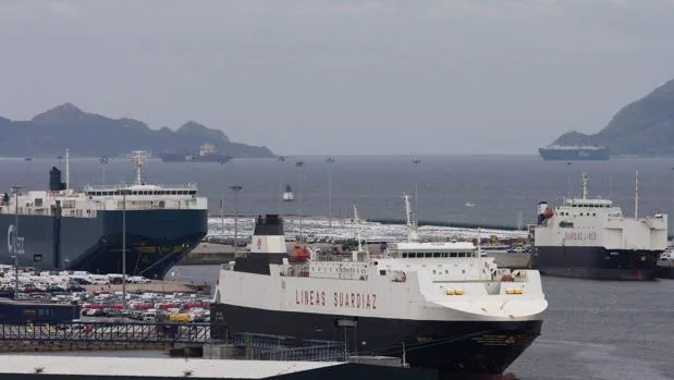 Dos buques ro-ro se vieron afectados en el Puerto de Vigo por la huelga de estibadores en la terminal de Bouzas