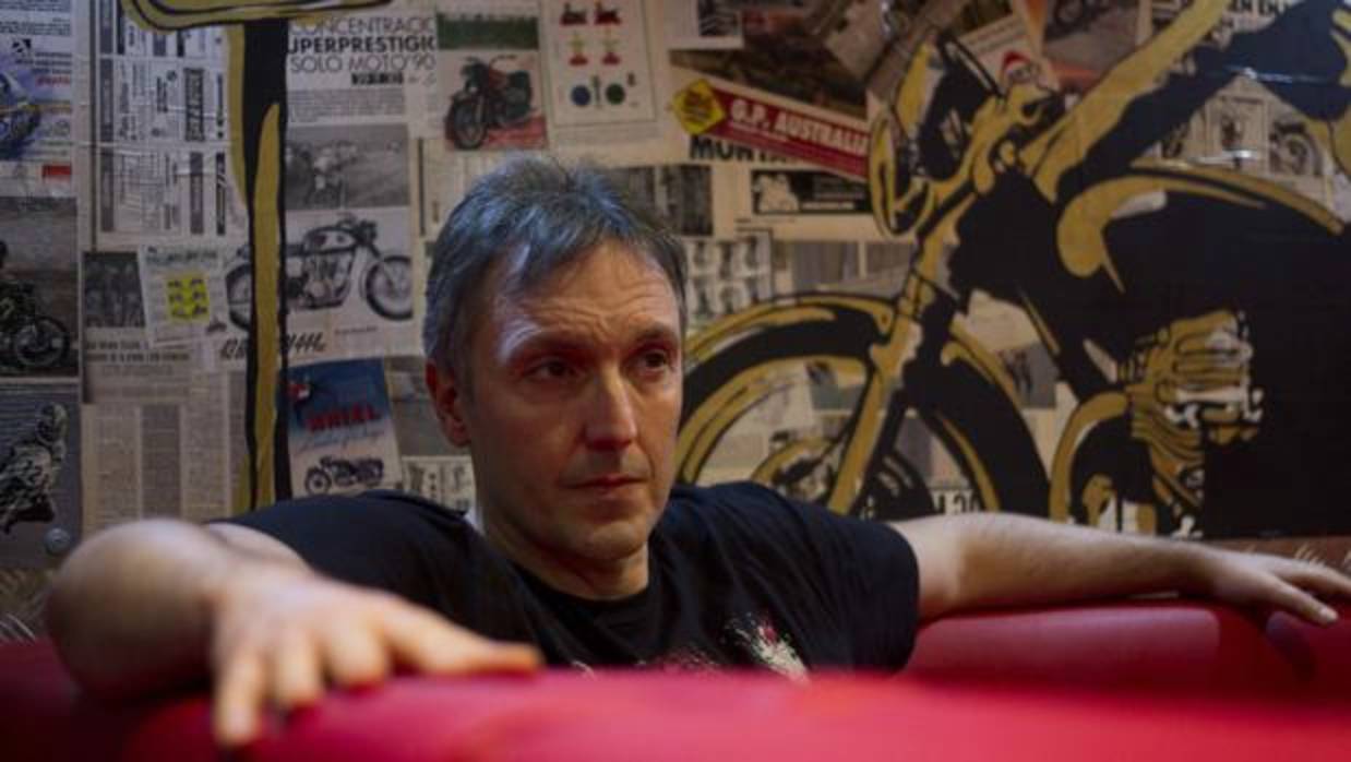 Carlos Zanón, durante una de sus últimas entrevistas