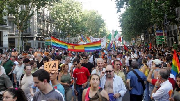 Una manifestación por el Día del Orgullo Gay