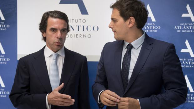 José María Aznar y Albert Rivera