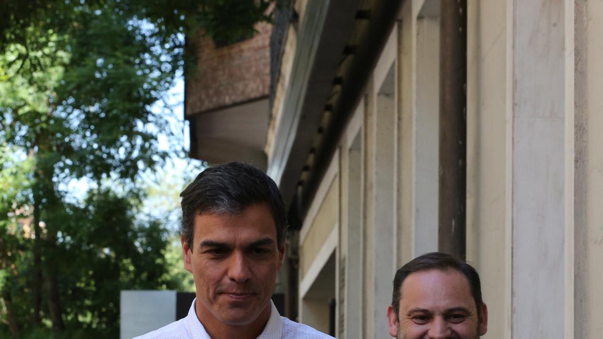 Pedro Sánchez y José Luis Ábalos, el pasado mayo