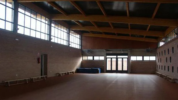 Gimnasio del colegio 'Clara Campoamor', en Miguelturra (Ciudad Real)
