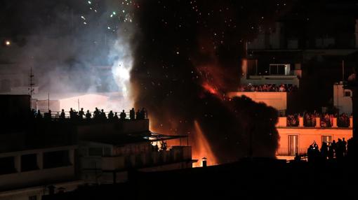 Imagen de la «cremà» de Hogueras de Alicante 2017