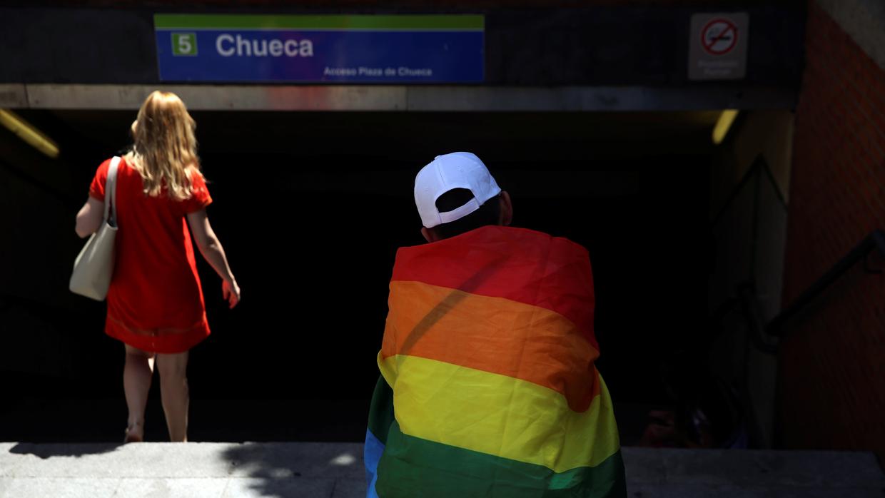 La estación de metro de Chueca, este martes