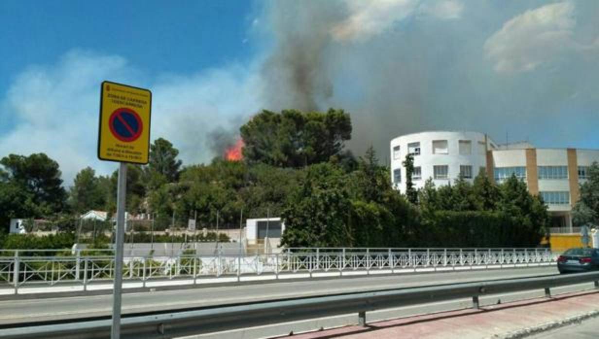 Imagen del incendio