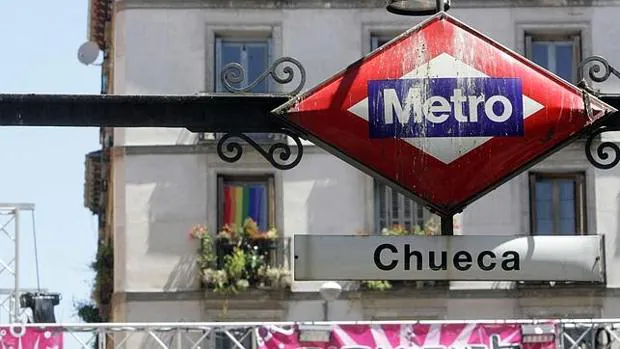 Boca de metro del barrio de Chueca