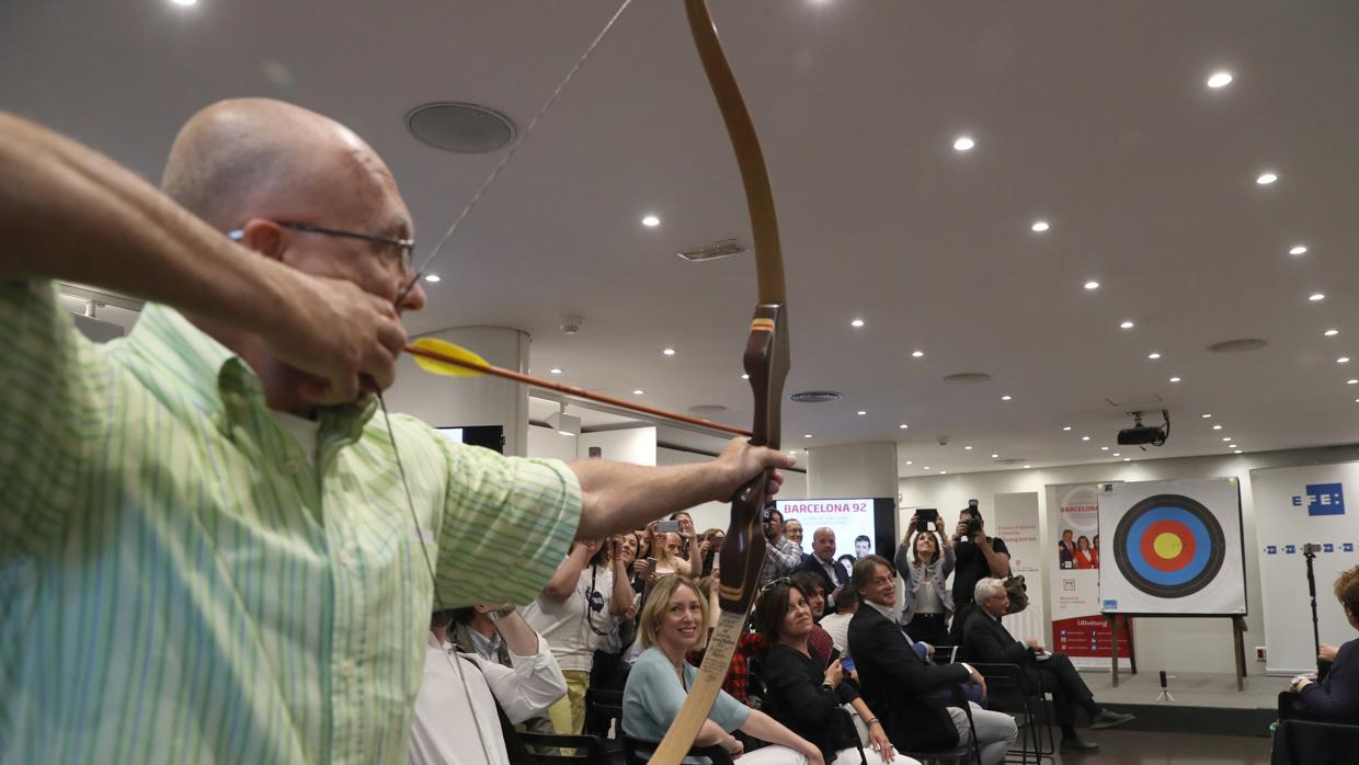 Antonio Rebollo, arquero que encendió el pebetero en Barcelona'92 durante un reciente acto