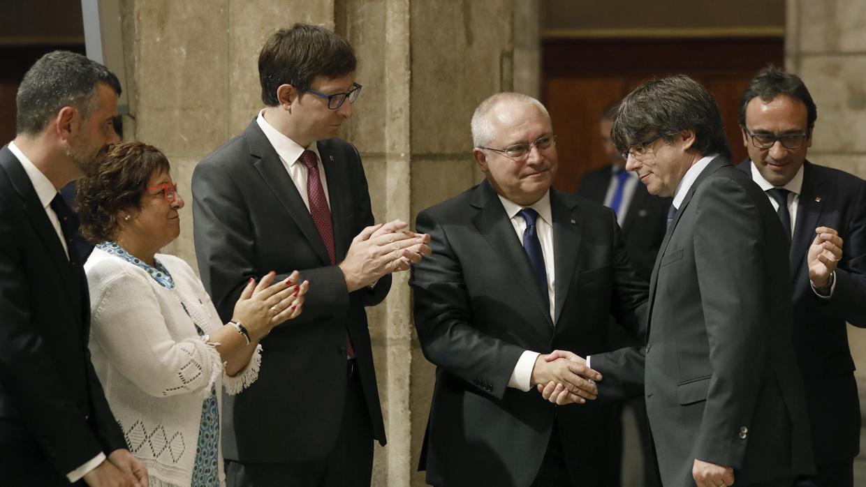 Puig, durante el acto en el que ha tomado posesión de la cartera de cultura