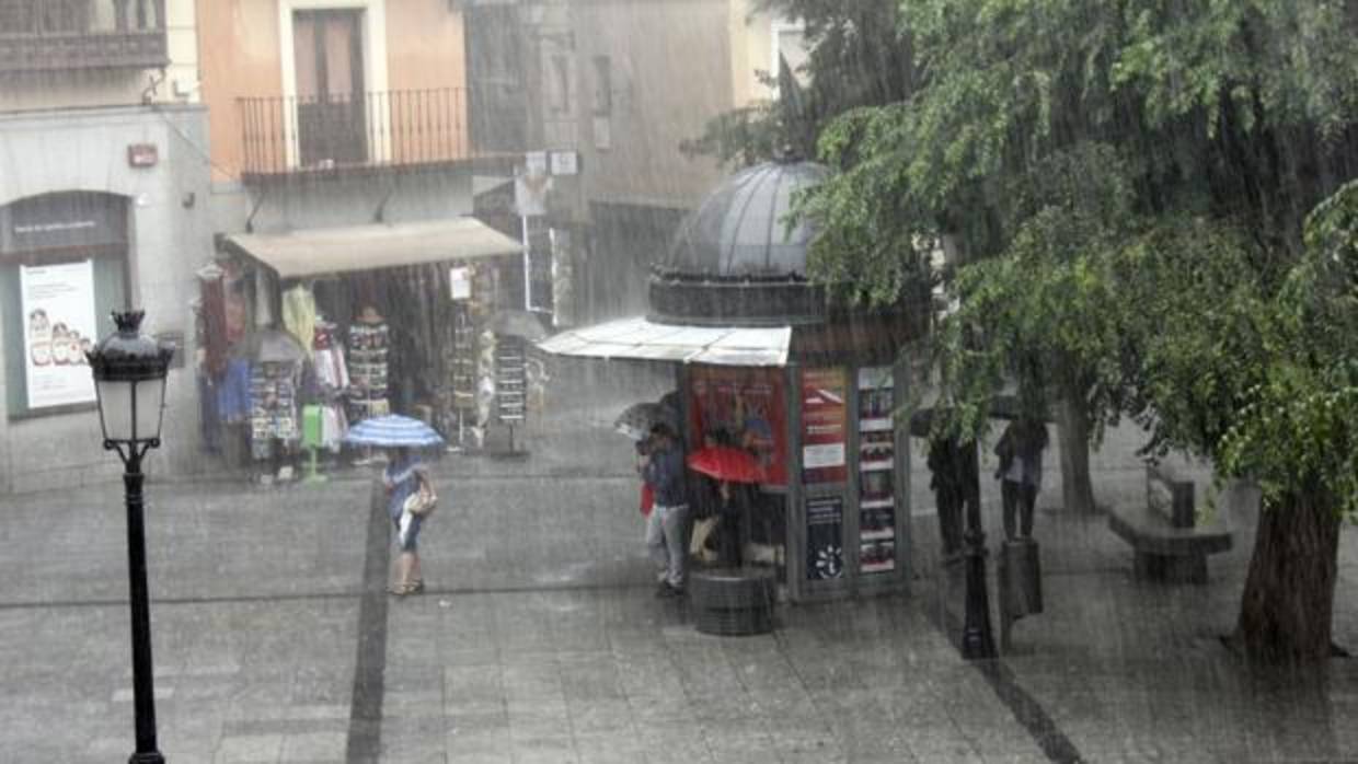 Aguacero sobre Toledo capital este viernes