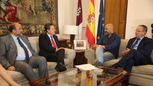 Reunión entre García-Page, García Molina, Martínez Guijarro y Ruiz Molina