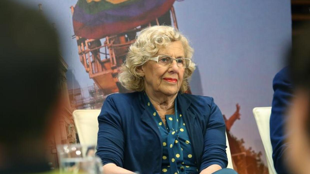 Manuela Carmena durante una rueda de prensa la semana pasada