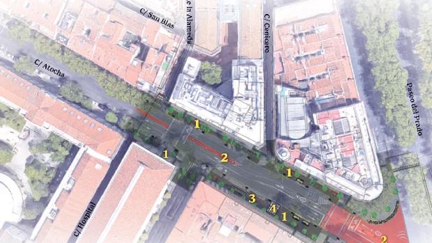 Gráfico de la calle de Atocha