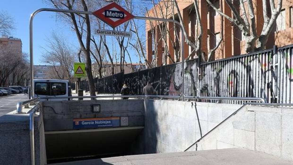 Estación de Metro de García Noblejas en Madrid