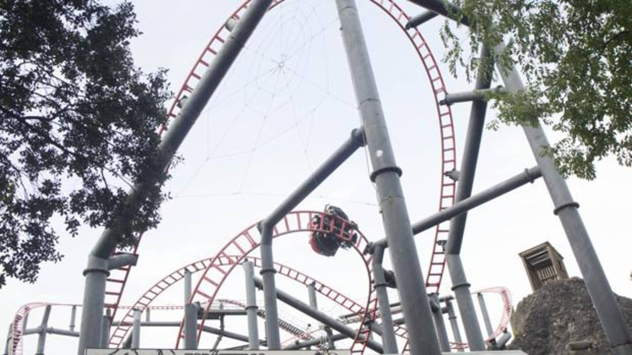 Una atracción del Prque de Atracciones de Madrid