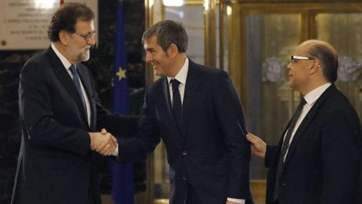 Rajoy, Clavijo y Barragán