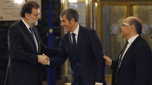 Rajoy, Clavijo y Barragán