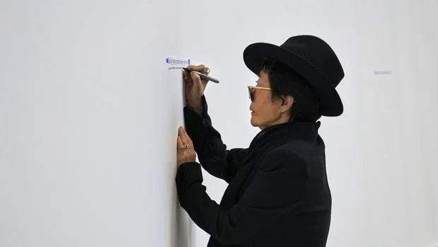 Yoko Ono, en Bilbao, en 2014