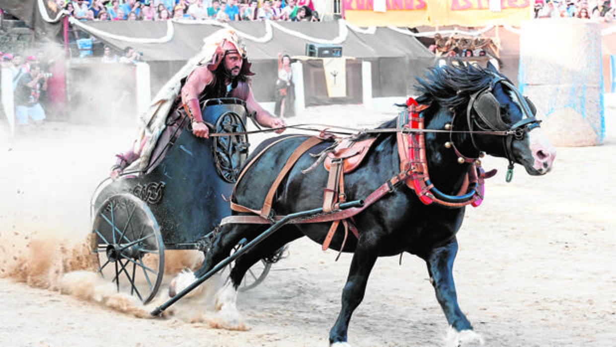 El circo romano, uno de los principales eventos, tiene lugar el sábado