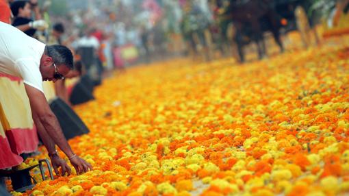 Imagen de archivo de la Batalla de Flores de Valencia