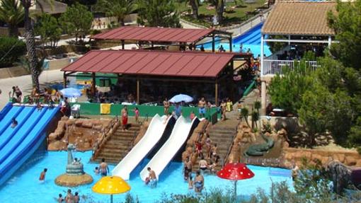 Imagen del parque Aquapark, en Rojales